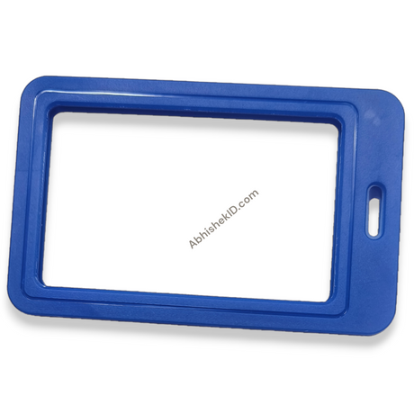 Blue Jacket Holder Heavy Indian Grade 54X86MM Vertical PVC Transparent ID CARD HOLDER (2)