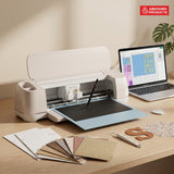 Cricut Maker 4 smart cutting machine side profile with Fine-Point Blade installed