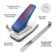 Rubber base pad on calendar D cut punch protects work table from scratches
