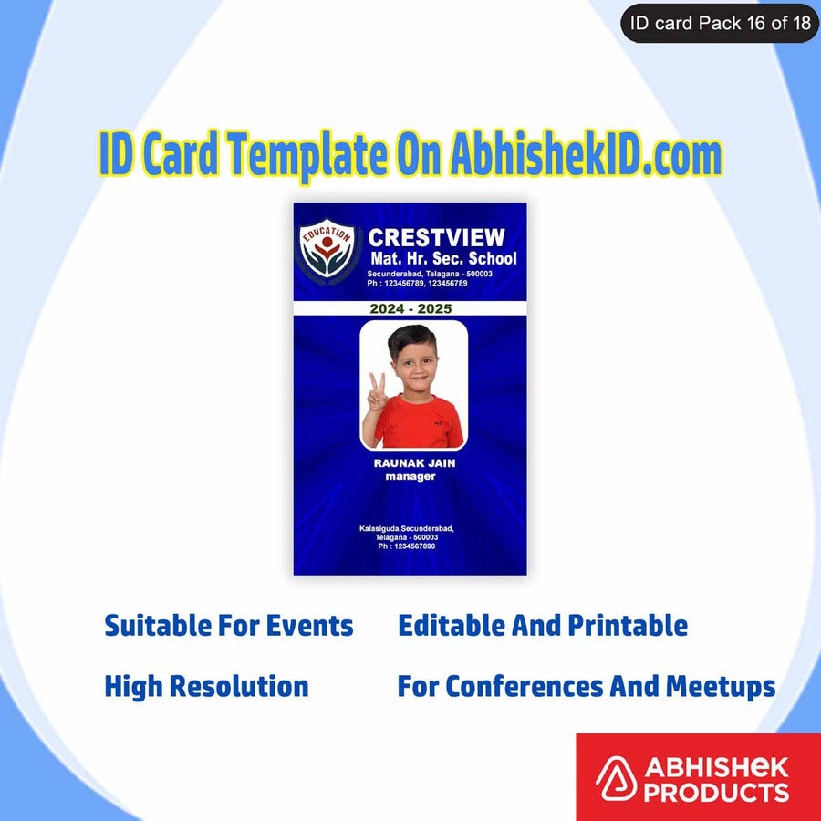 College ID Card PSD Templates - 50 Student & University Designs ...