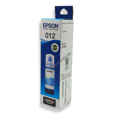 Cyan Epson 012 EcoTank Ink Bottle for L8180 and L8160 Printers High Quality, Low Cost Printing (2)