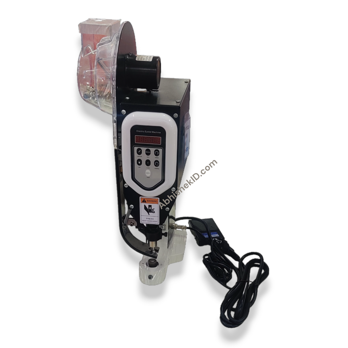 ఎలక్ట్రిక్ గ్రోమెట్ ప్రెస్ మెషిన్ - 10mm ఆటోమేటిక్ ఐలెట్ పంచింగ్ మోటార్