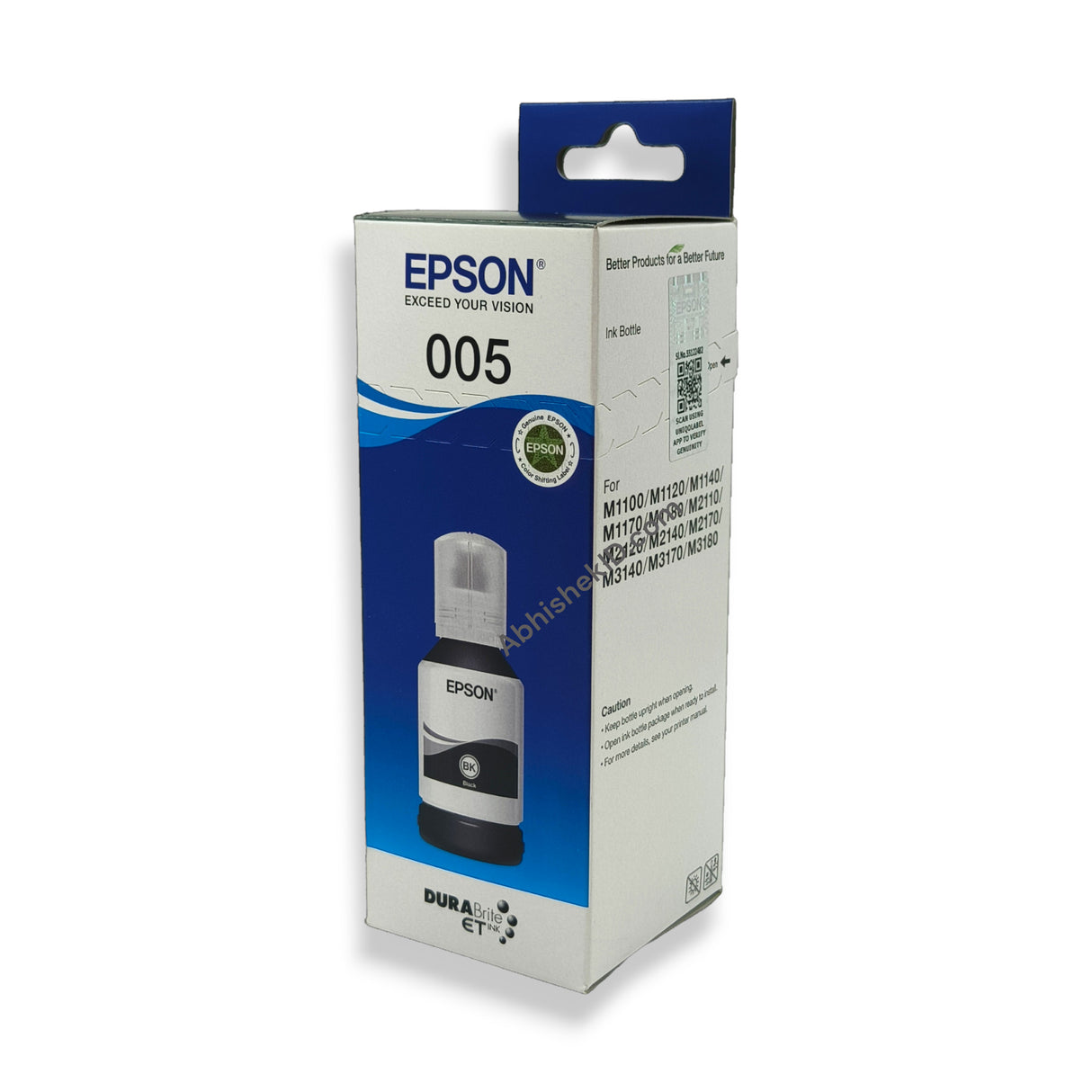 Epson 005 120 ml Black Ink Bottle, Compatible with M1100M1120M2140 Epson Printer Models (5)