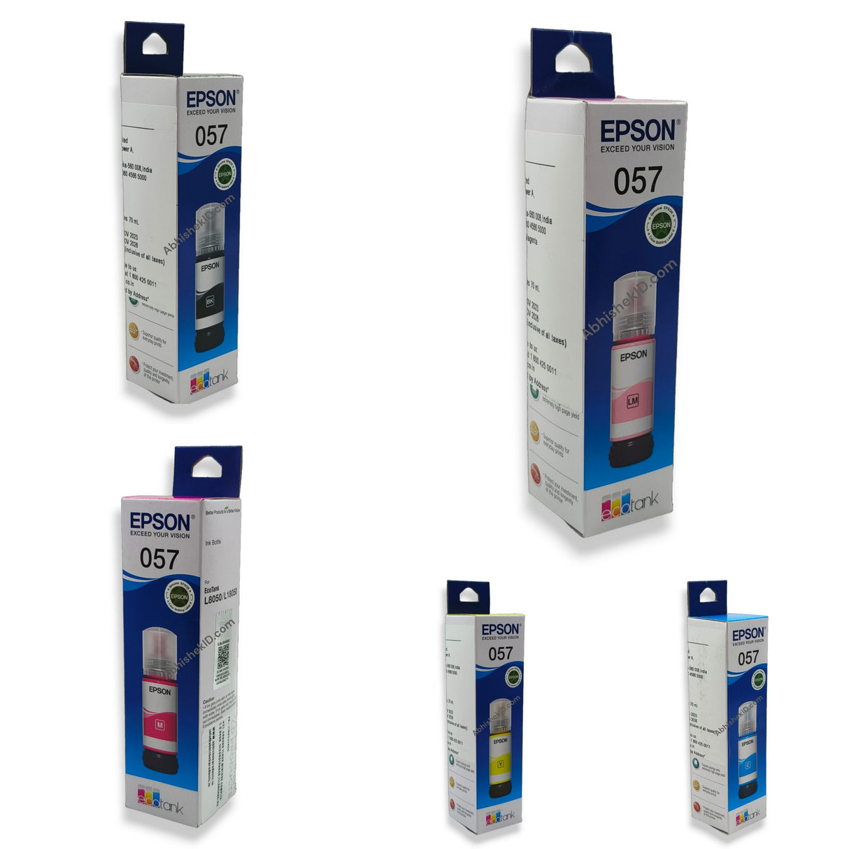 Epson Original 057 Ink Bottles for EcoTank Printers L8050, L18050, L8150