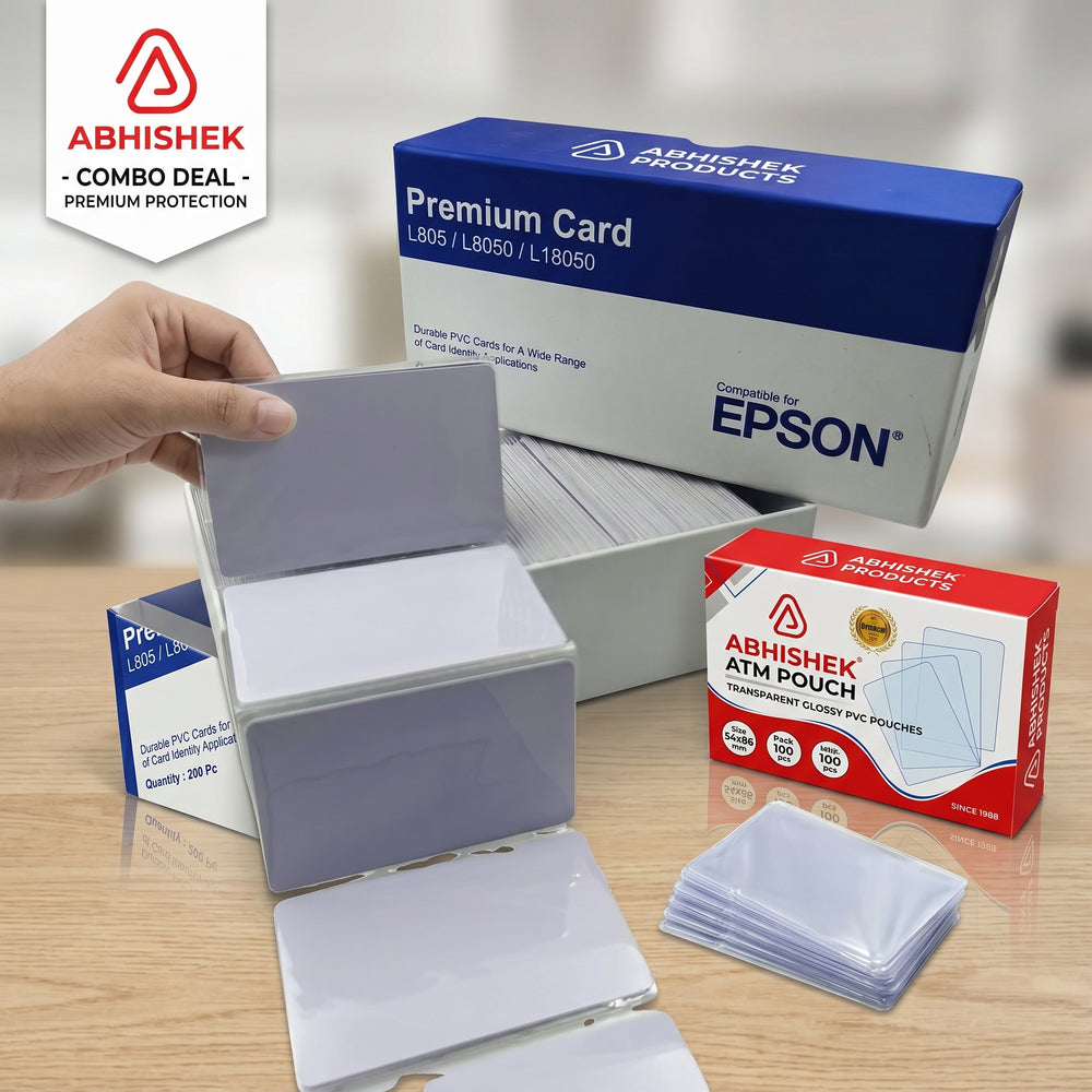 Epson Special Quality PVC Cards + Glossy ATM Cover Combo Kit