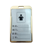 GOLD METAL ID CARD HOLDER Aluminium ID CARD BADGE TAG HOLDER (2)