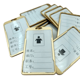 GOLD METAL ID CARD HOLDER Aluminium ID CARD BADGE TAG HOLDER (3)