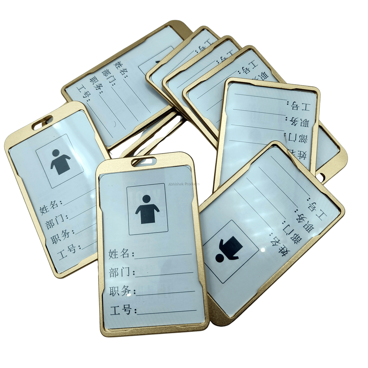 GOLD METAL ID CARD HOLDER Aluminium ID CARD BADGE TAG HOLDER (4)