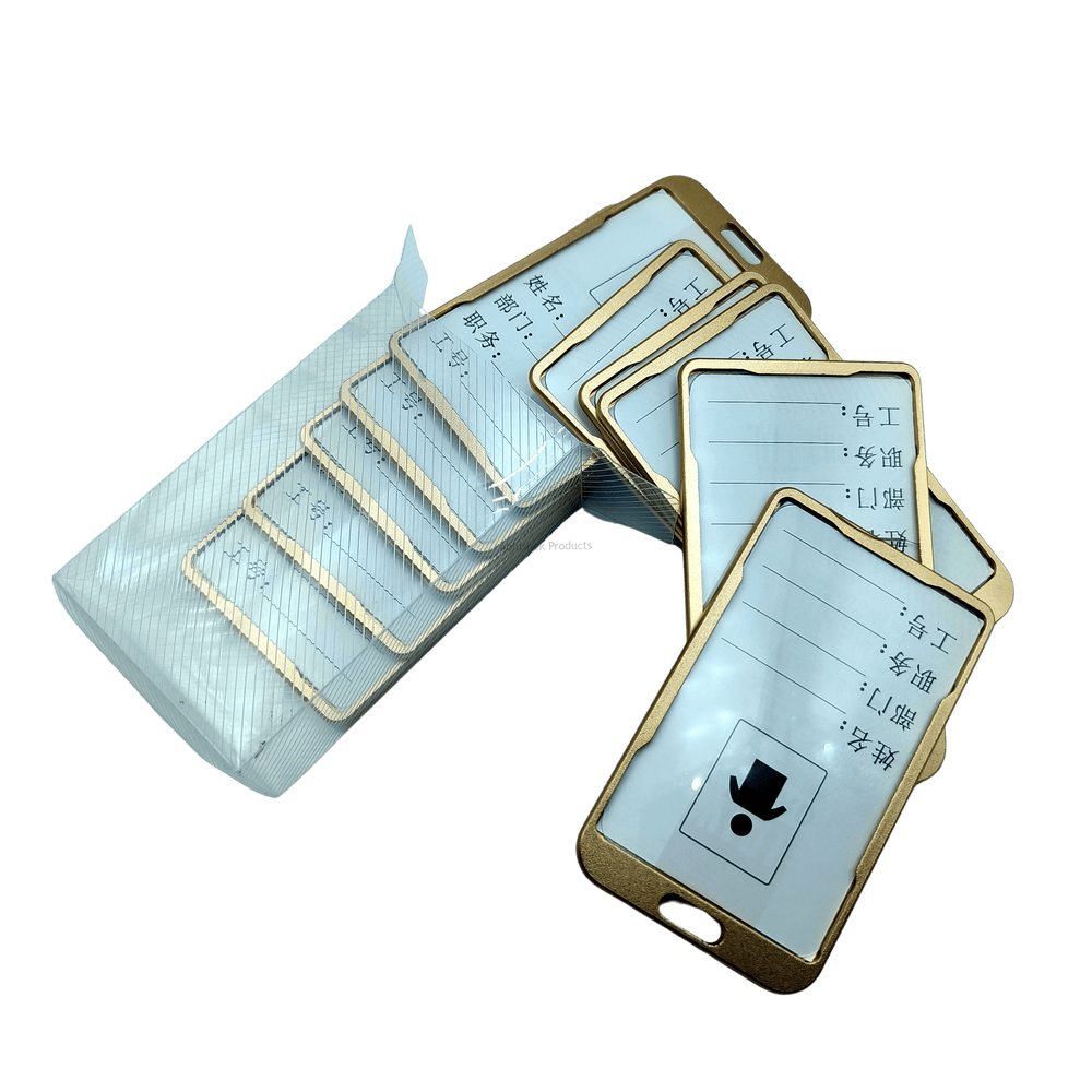 GOLD METAL ID CARD HOLDER Aluminium ID CARD BADGE TAG HOLDER (5)