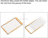 GOLD METAL ID CARD HOLDER Aluminium ID CARD BADGE TAG HOLDER (6)