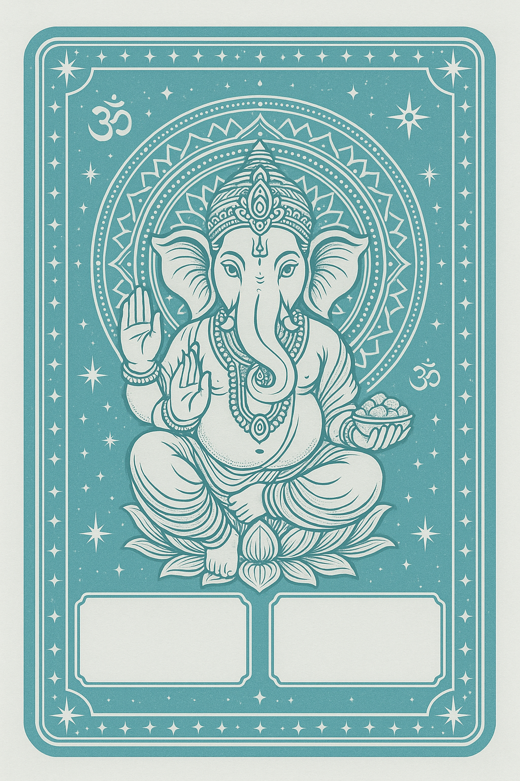 Ganesh Mandal ID Card Design Templates SVG (85x130mm) – Editable for CorelDRAW, Photoshop, Illustrator
