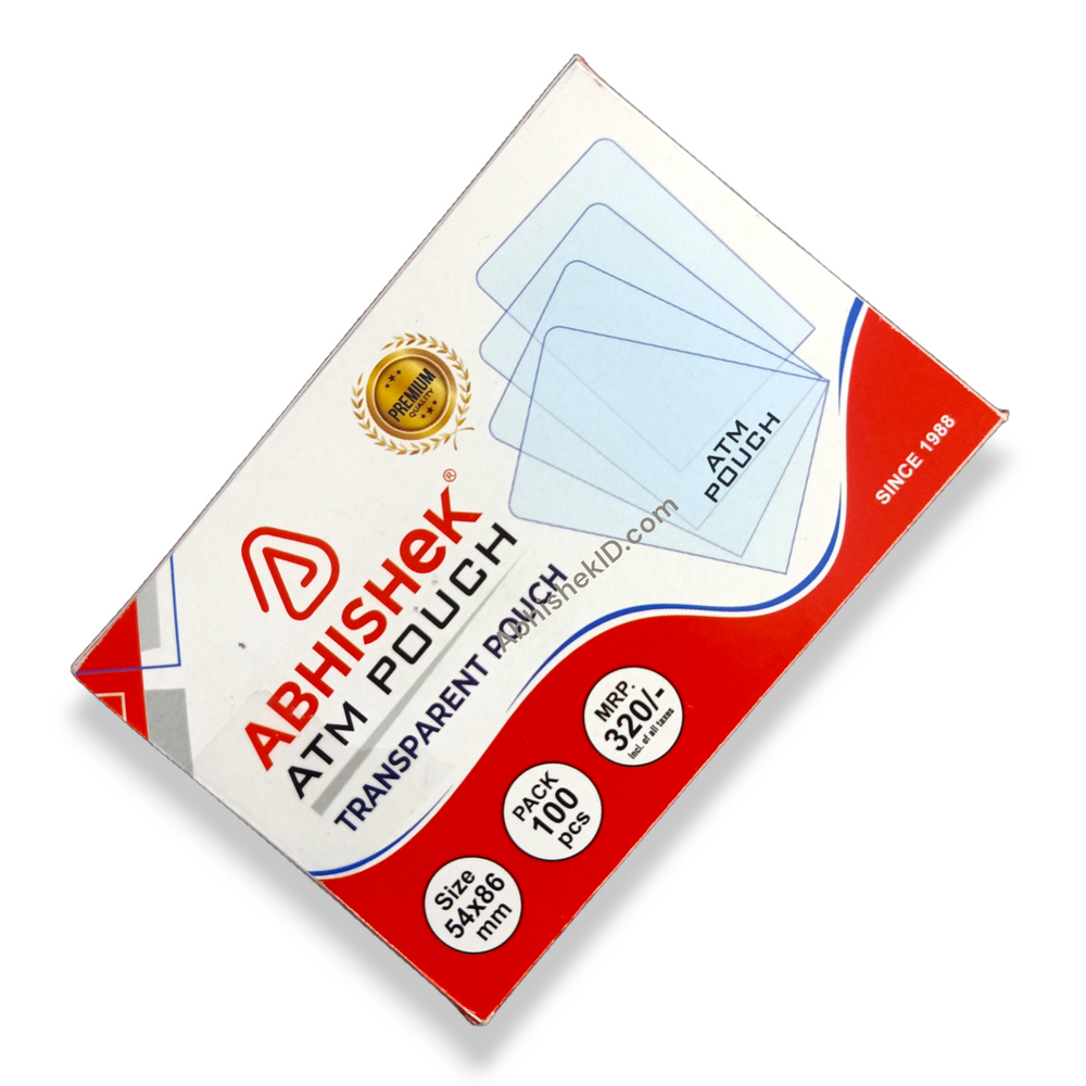 Glossy Atm Card Cover, Pvc  Pouch, Ready Made For Id Cards