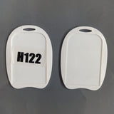 H122 - 48x72 mm U-Shape Apple Double Side Id Card Holder