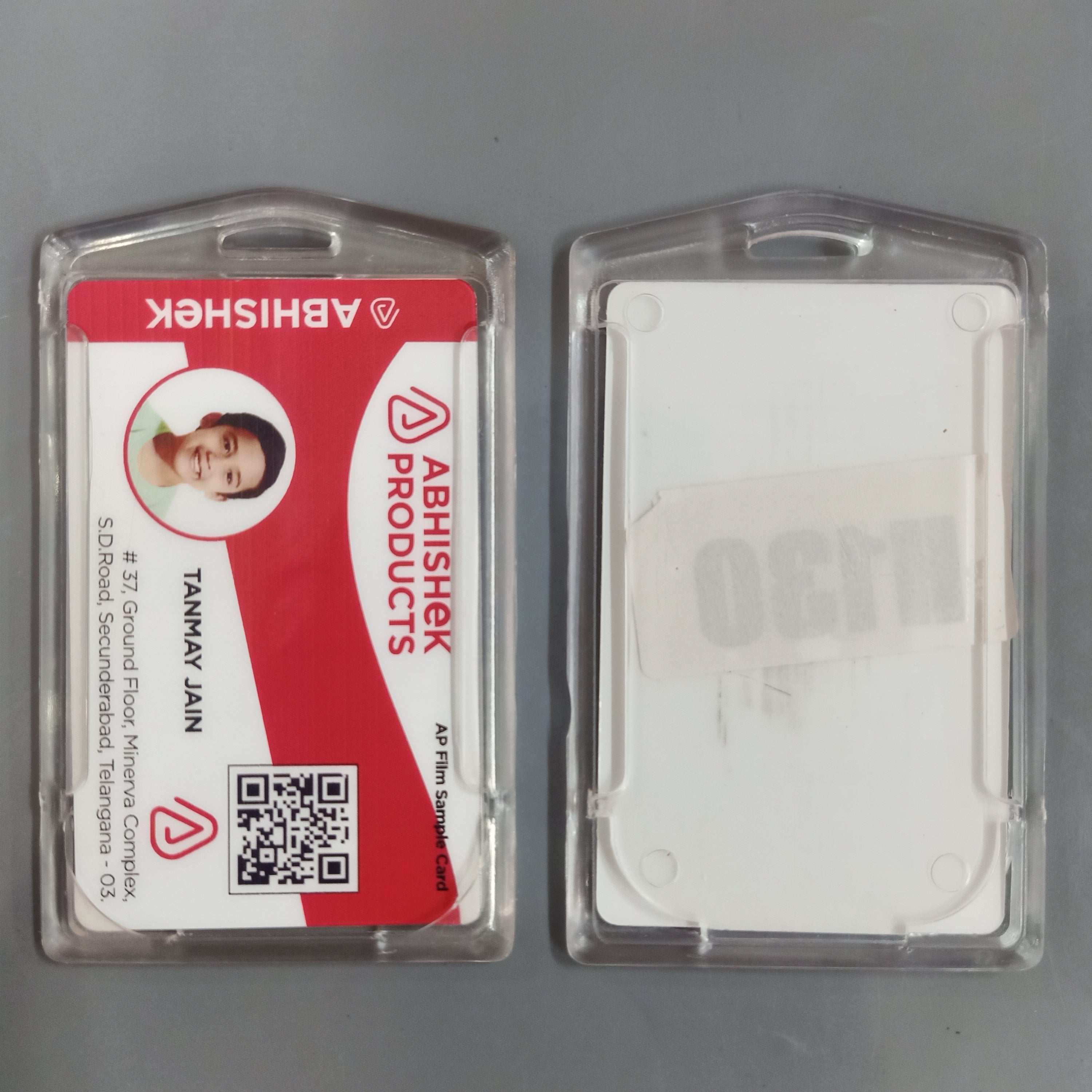 H130 Crystal PVC ID Card Holder 54x86 – Abhishek Products