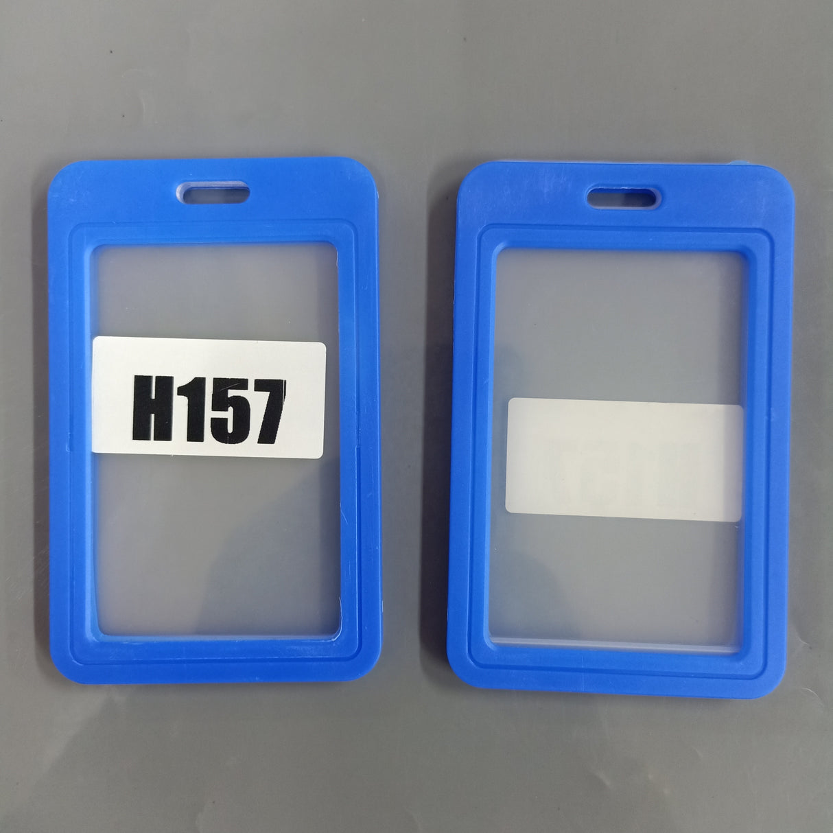 Blue Jacket Holder - Heavy Indian Grade 54X86MM Vertical PVC Transparent ID CARD HOLDER