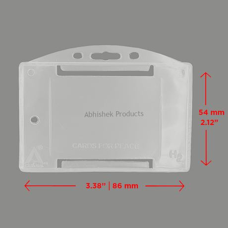 H60 – 54X86MM Horizontal PVC RFID ID CARD HOLDER 02