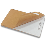 Horizontal Acrylic Sandwich ID Card Set - 86x54mm Landscape Orientation - Back View - AbhishekID