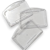 ID Card Holder H140 2H PVC ID Card Holder Crytsal Transparent Model Horizontal (5)