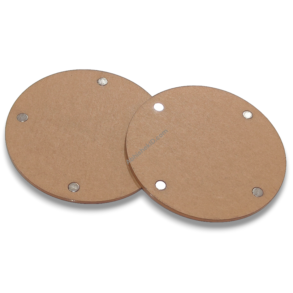 Acrylic Magnet Round Photo Frame – Round Fridge Magnet Frame 7.8x7.8 cm (Without Print)