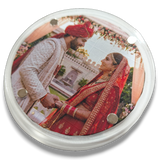 Acrylic Magnet Round Photo Frame – Round Fridge Magnet Frame 7.8x7.8 cm (Without Print)