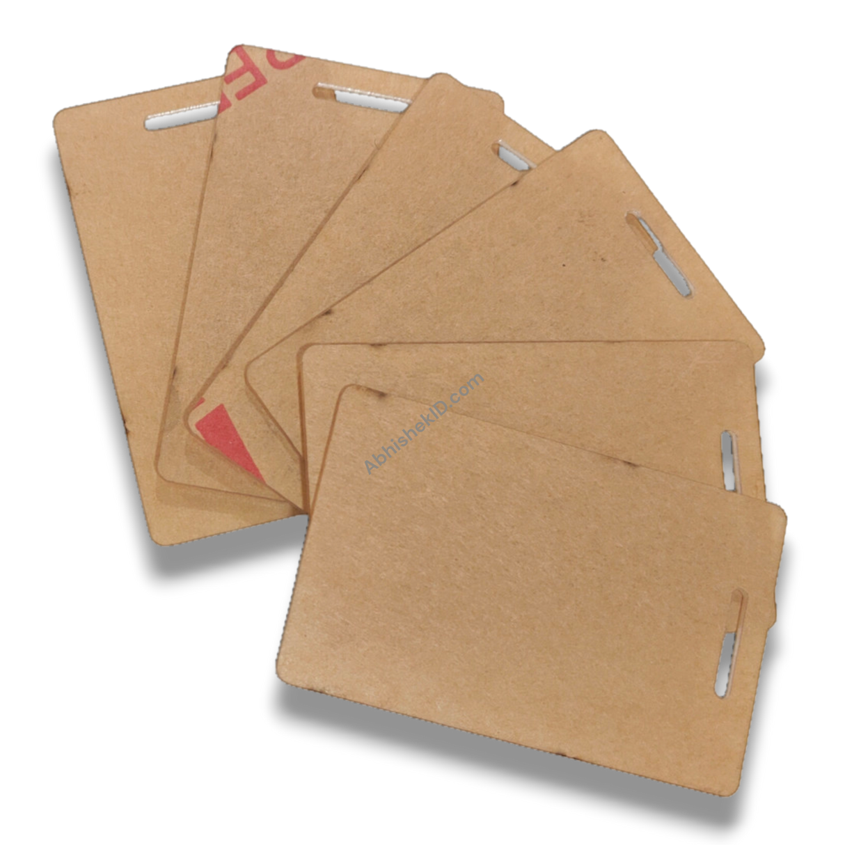 Vertical Acrylic Sandwich ID Card Set | 54x86mm | 2mm Thick | 2 Pcs Per Set | Clear Gum + Lamination Ready