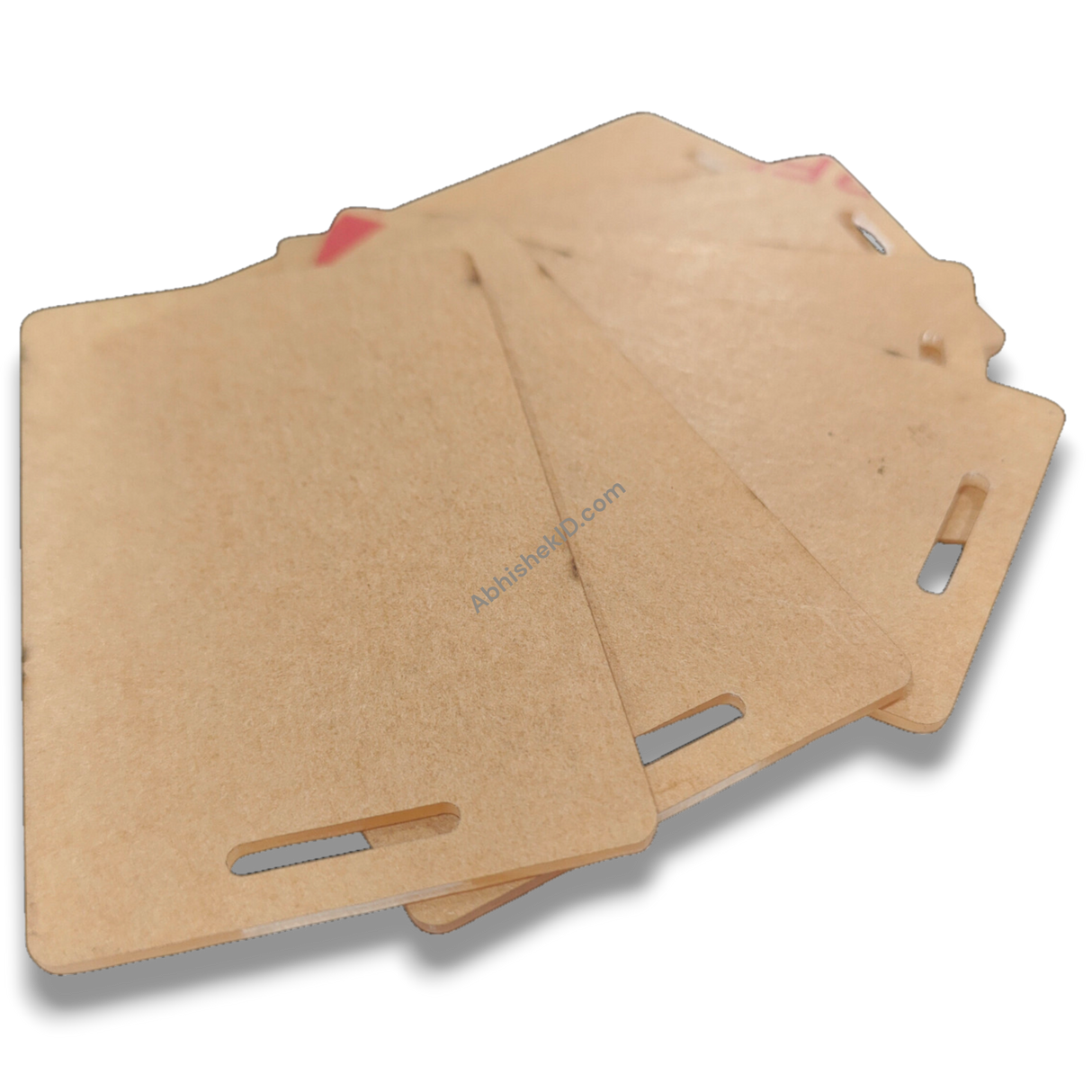 Vertical Acrylic Sandwich ID Card Set | 54x86mm | 2mm Thick | 2 Pcs Per Set | Clear Gum + Lamination Ready