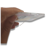 Vertical Acrylic Sandwich ID Card Set | 54x86mm | 2mm Thick | 2 Pcs Per Set | Clear Gum + Lamination Ready