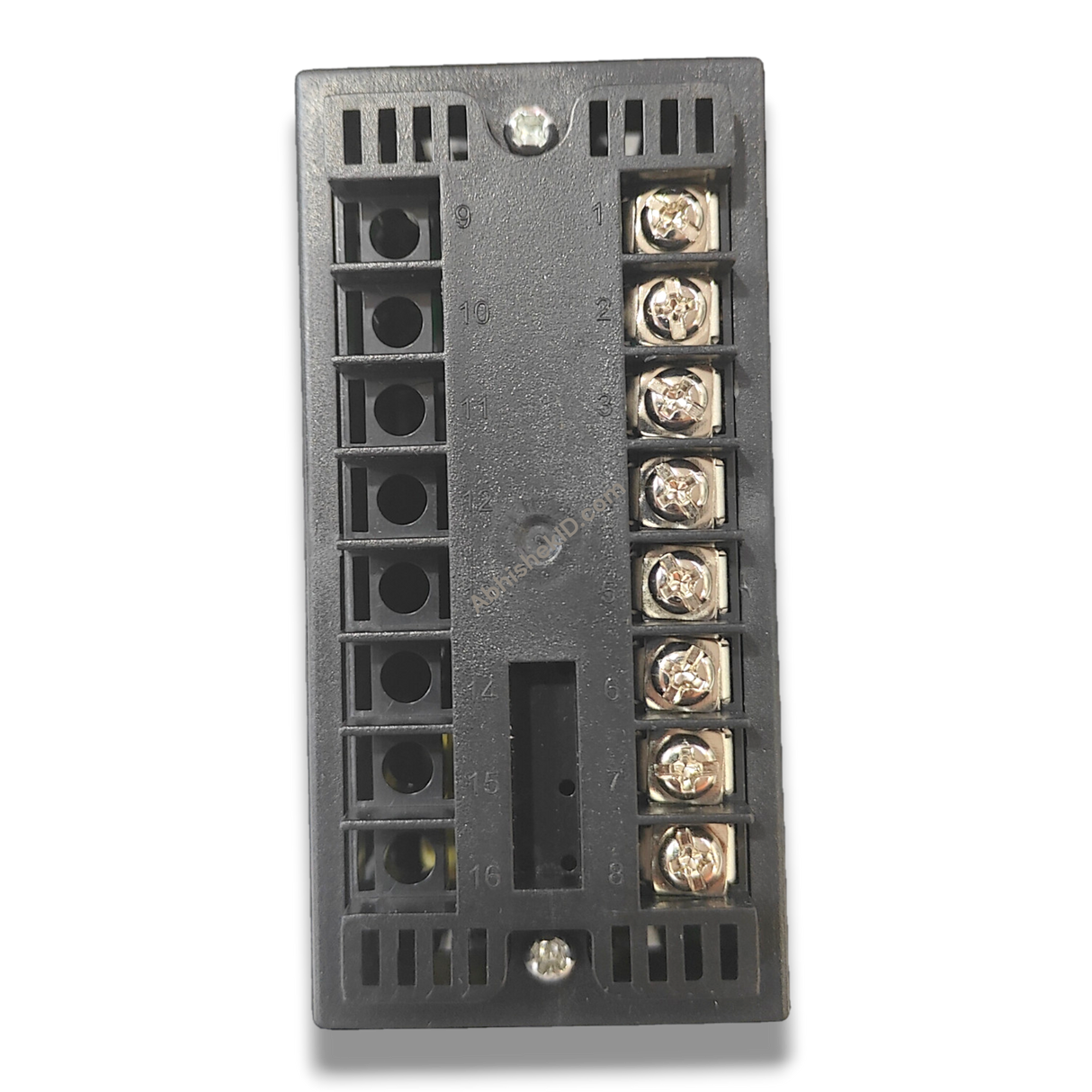 Black plastic temperature controller for 15x15 & 16x24 heat press, with digital meter and metal screw terminals.