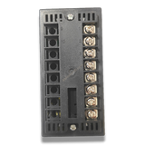Black plastic temperature controller for 15x15 & 16x24 heat press, with digital meter and metal screw terminals.
