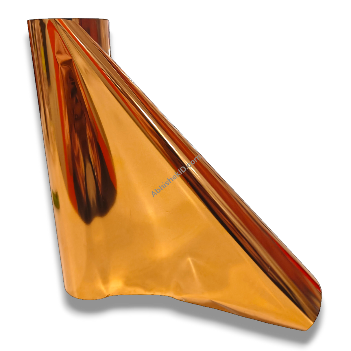 8.5 Inch X 112 Meter Copper Foil Metallic Roll Laserjet for printing, shiny copper color