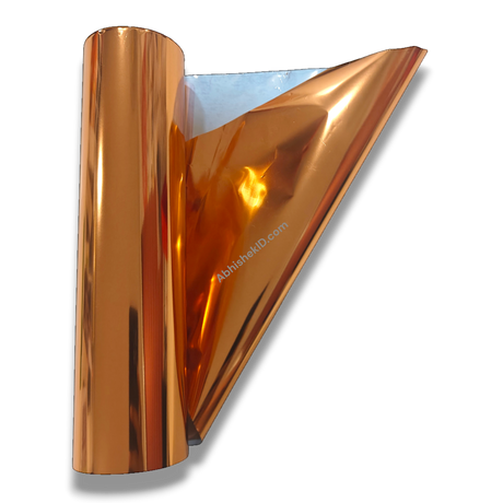 8.5 Inch X 112 Meter Copper Foil Metallic Roll Laserjet for printing and crafting