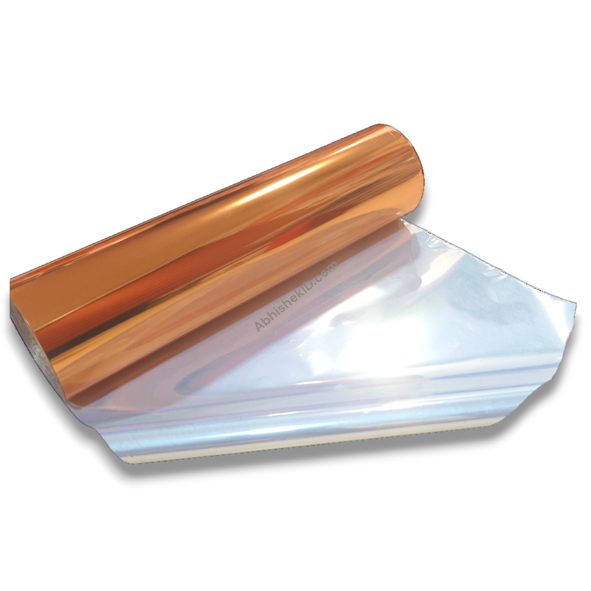 8.5x112m Copper Foil Metallic Roll Laserjet by AbhishekID, shiny copper and clear film for printing