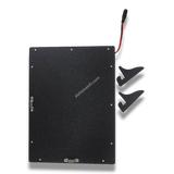 AbhishekID A4 LED Light Frame, black MDF, with tabletop stands and wall hanging hooks, power cable.