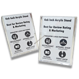 K-164 Acrylic Stand 6x4 inch tabletop display arrangement