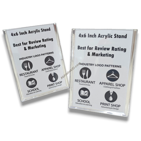 K-164 Acrylic Stand 6x4 inch landscape orientation display