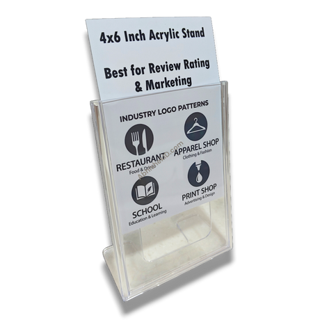 K-164 Acrylic Stand 6x4 inch certificate display demo