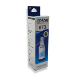 Light Cyan Epson Original 673 Ink Bottles for EcoTank Printers L805, L850, L1800, L810, L800 (1)