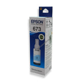 Light Cyan Epson Original 673 Ink Bottles for EcoTank Printers L805, L850, L1800, L810, L800 (3)