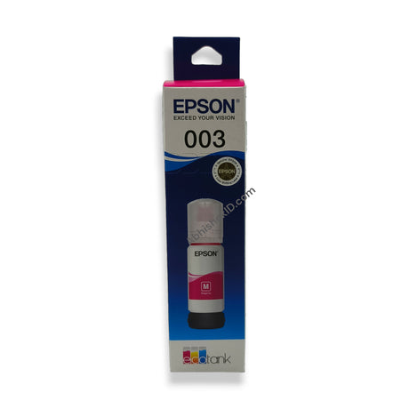 Magenta Epson 003 65 ml Ink Bottle for EcoTank Printers L3250 L3260 L5290 L3210 L3256 L3150 L3215 L3216 L5190 L3200 L3251 L3252 L3110 L3151 L3152 L3156 L3116 L3115 L3101 L3100 L3255 L3211