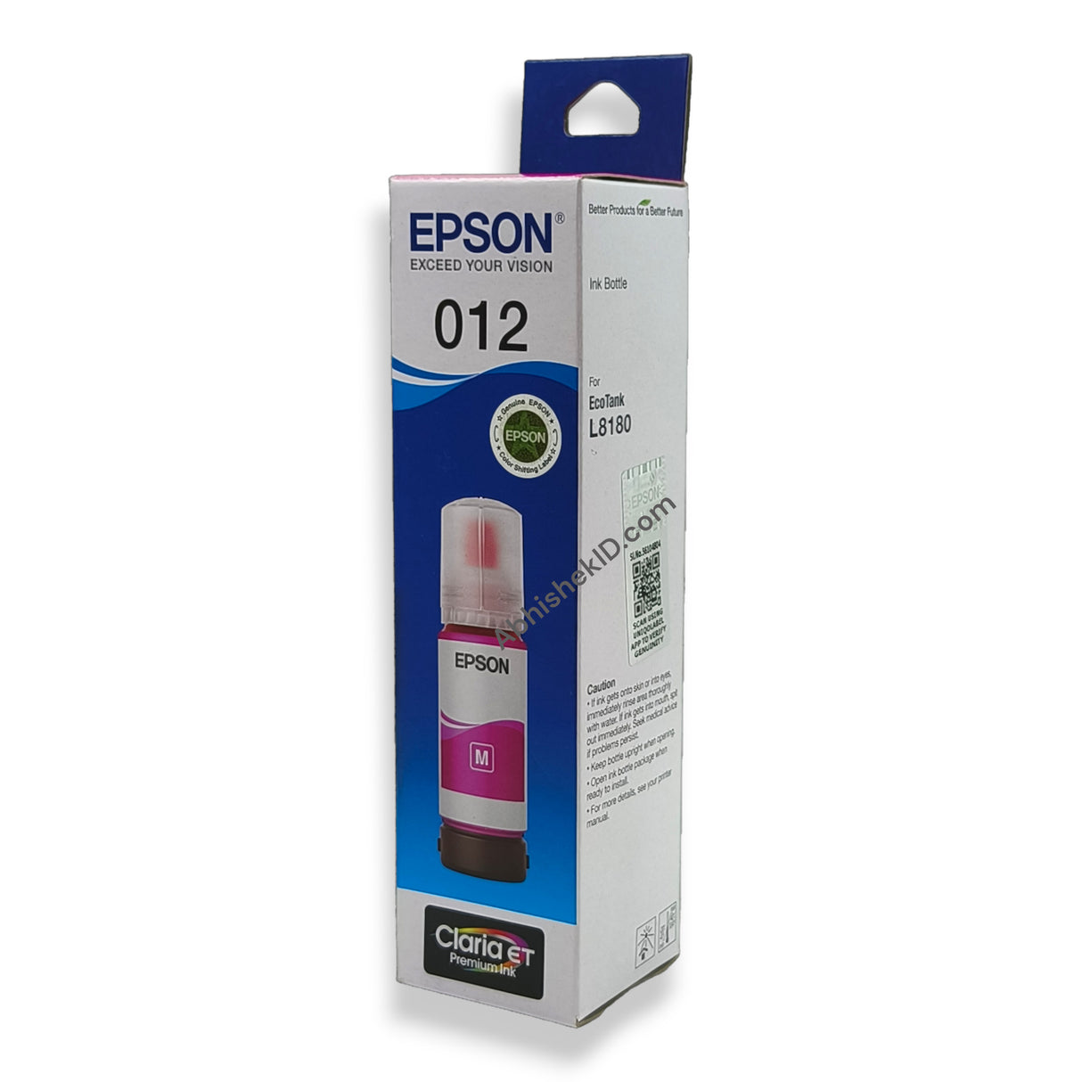 Magenta Epson 012 EcoTank Ink Bottle for L8180 and L8160 Printers High Quality, Low Cost Printing (3)