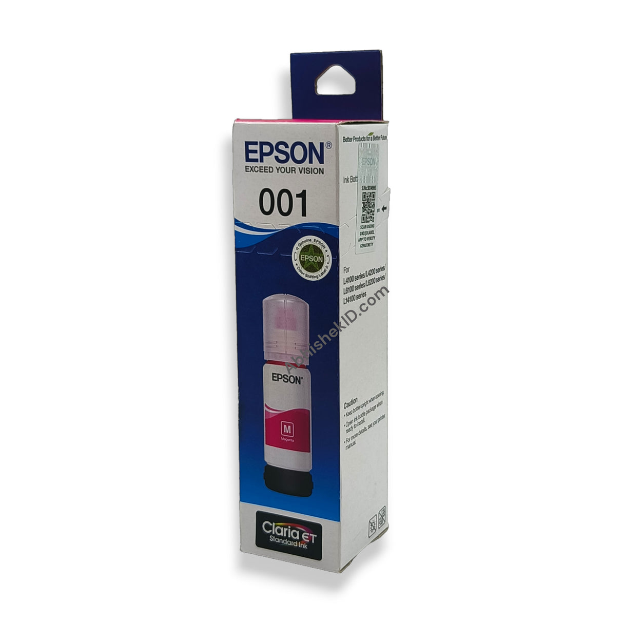 Magenta Epson Original 001 Ink Bottles for EcoTank Printers L4150,L4160,L6160,L6170,L6190 (3)