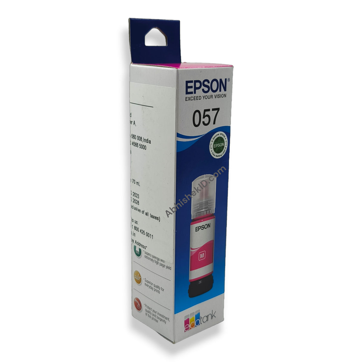 Magenta Epson Original 057 Ink Bottles for EcoTank Printers L8050, L18050, L8150 (1)