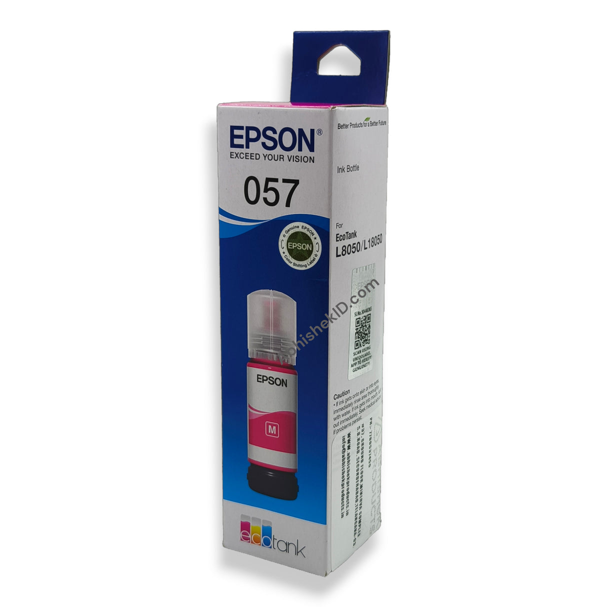 Magenta Epson Original 057 Ink Bottles for EcoTank Printers L8050, L18050, L8150 (3)