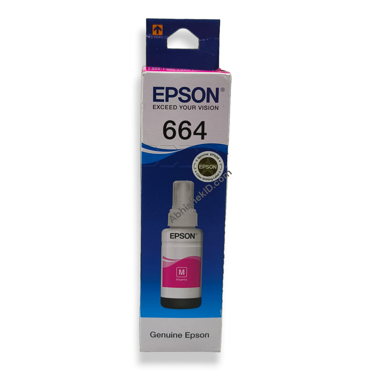 Magenta Epson Original 664 Ink Bottles for EcoTank Printers L130, L1300, L220, L550, L355, L110, L210, L300, L360, L350, L380, L100, L200, L565, L555 (1)