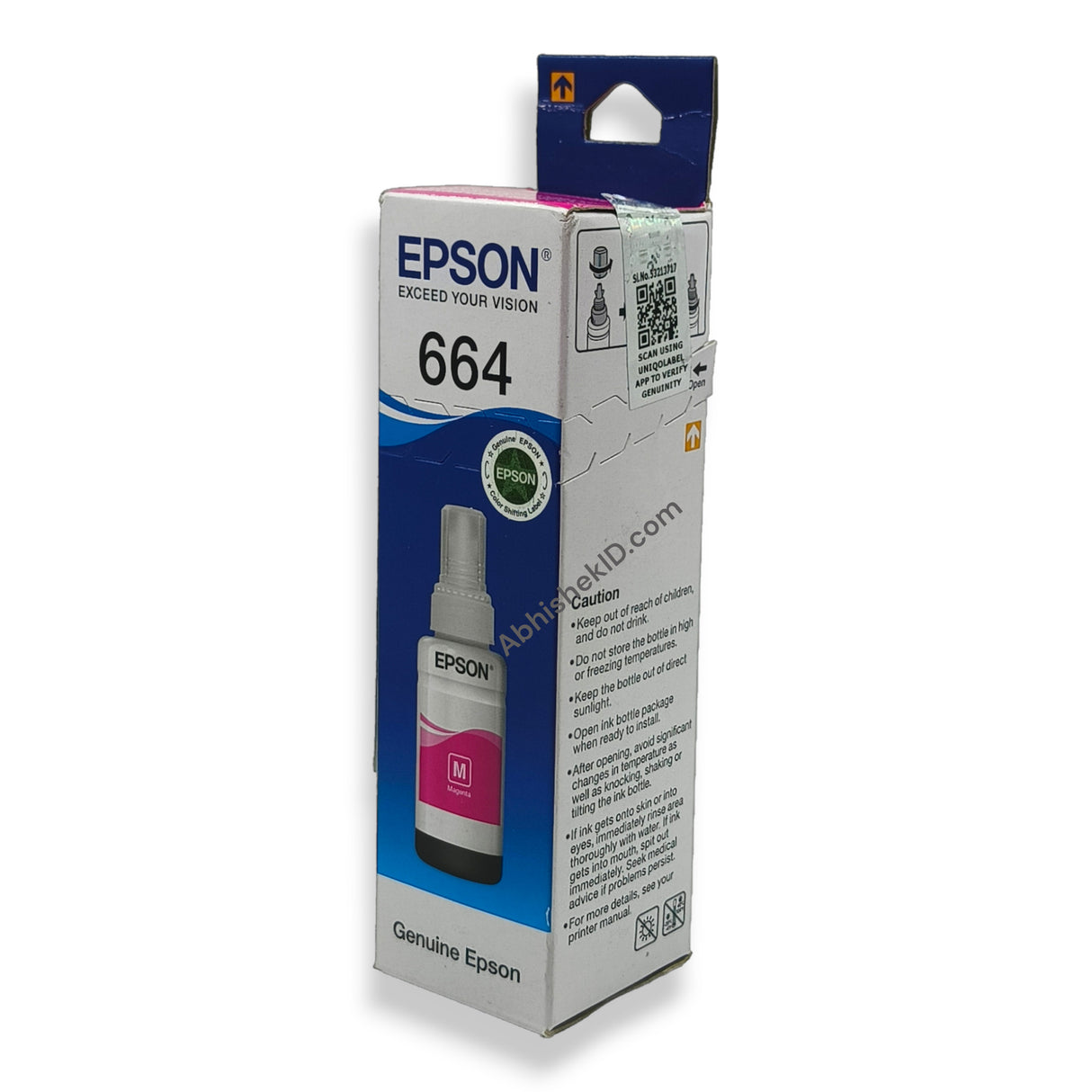 Magenta Epson Original 664 Ink Bottles for EcoTank Printers L130, L1300, L220, L550, L355, L110, L210, L300, L360, L350, L380, L100, L200, L565, L555 (3)