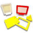 Three colour options plastic magnetic photo frame 3x4 inch bulk pack AbhishekID
