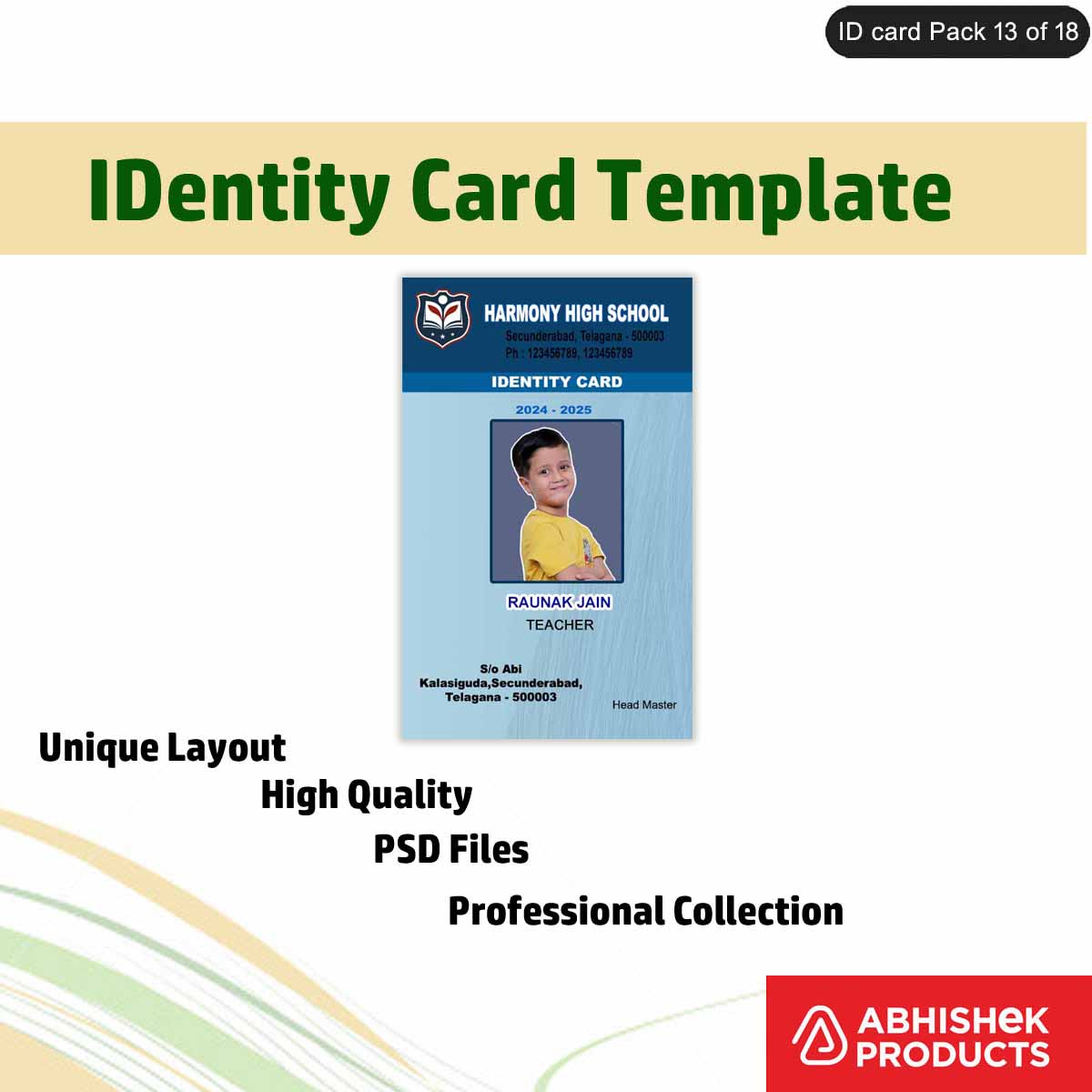 Mega Pack All ID Card Design 950+ Designs 950+ PSD Photoshop File (54)