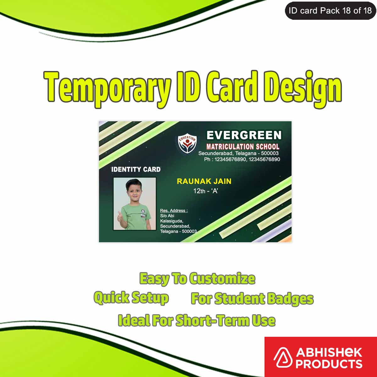 Mega Pack All ID Card Design 950+ Designs 950+ PSD Photoshop File (68)