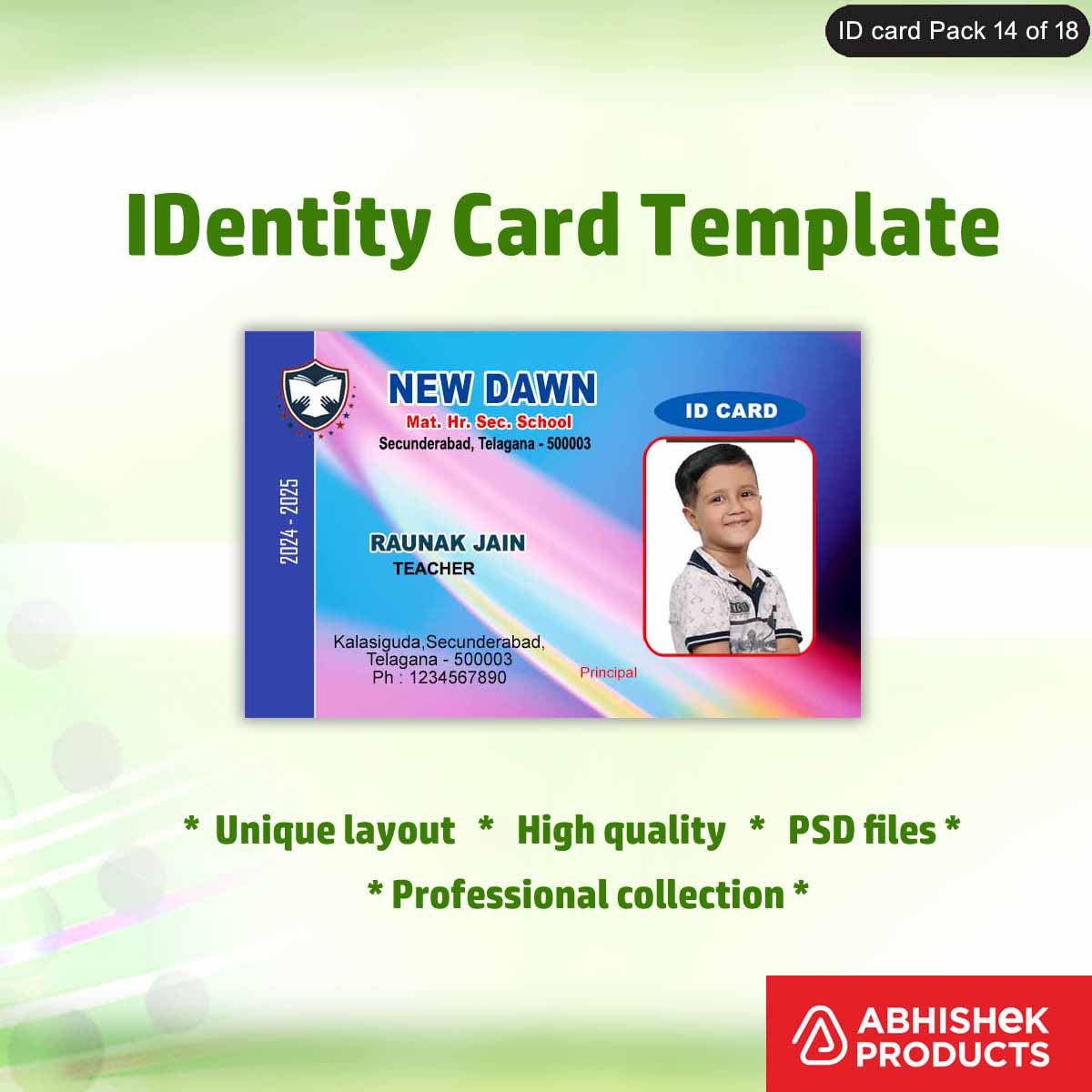 Mega Pack All ID Card Design 950+ Designs 950+ PSD Photoshop File (76)