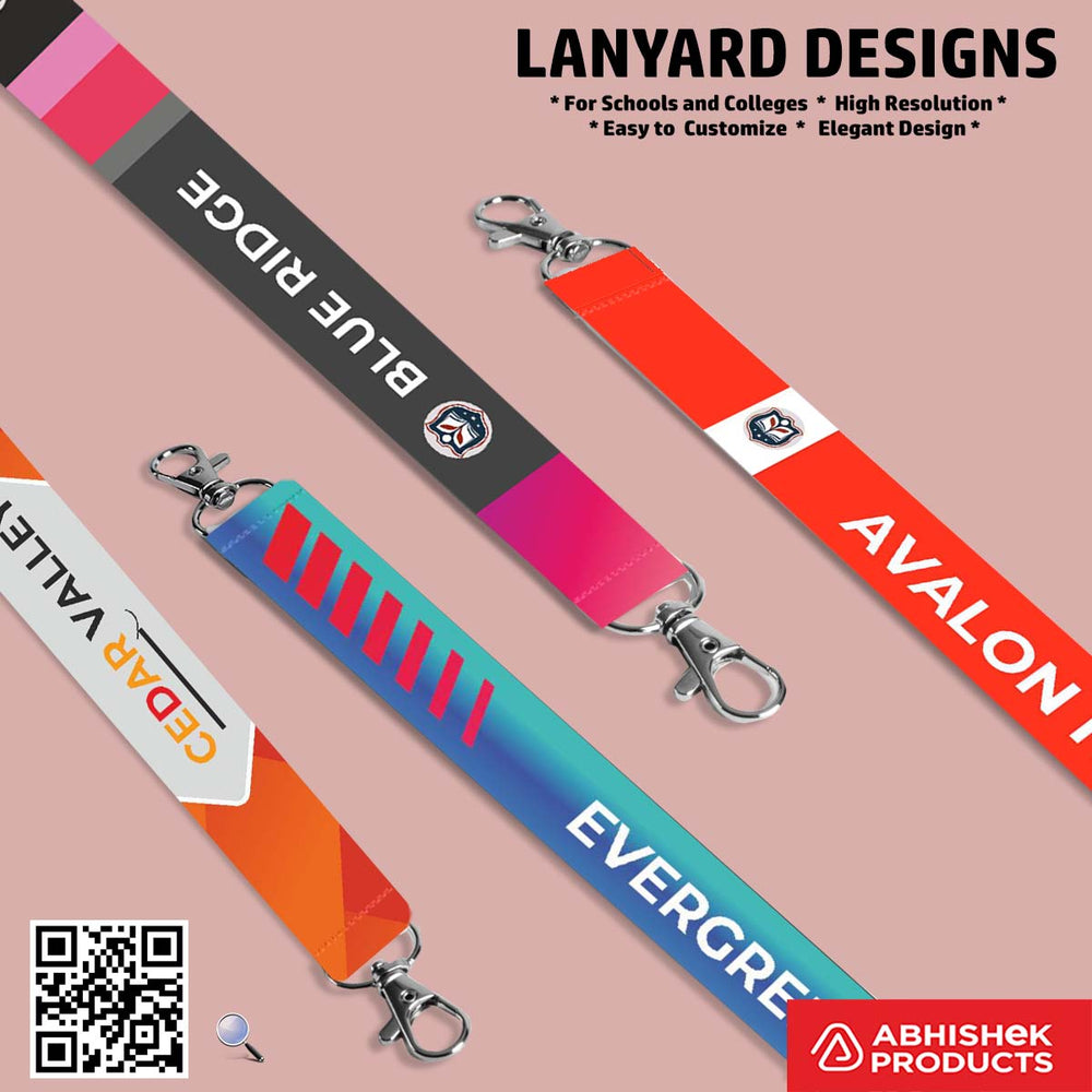 Patterned ID card lanyard design